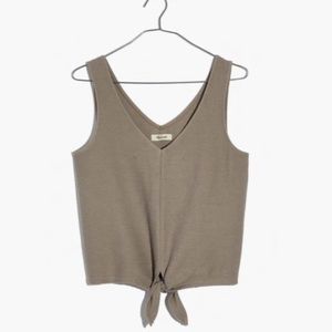 Madewell Texture & Thread Front-Tie Tank